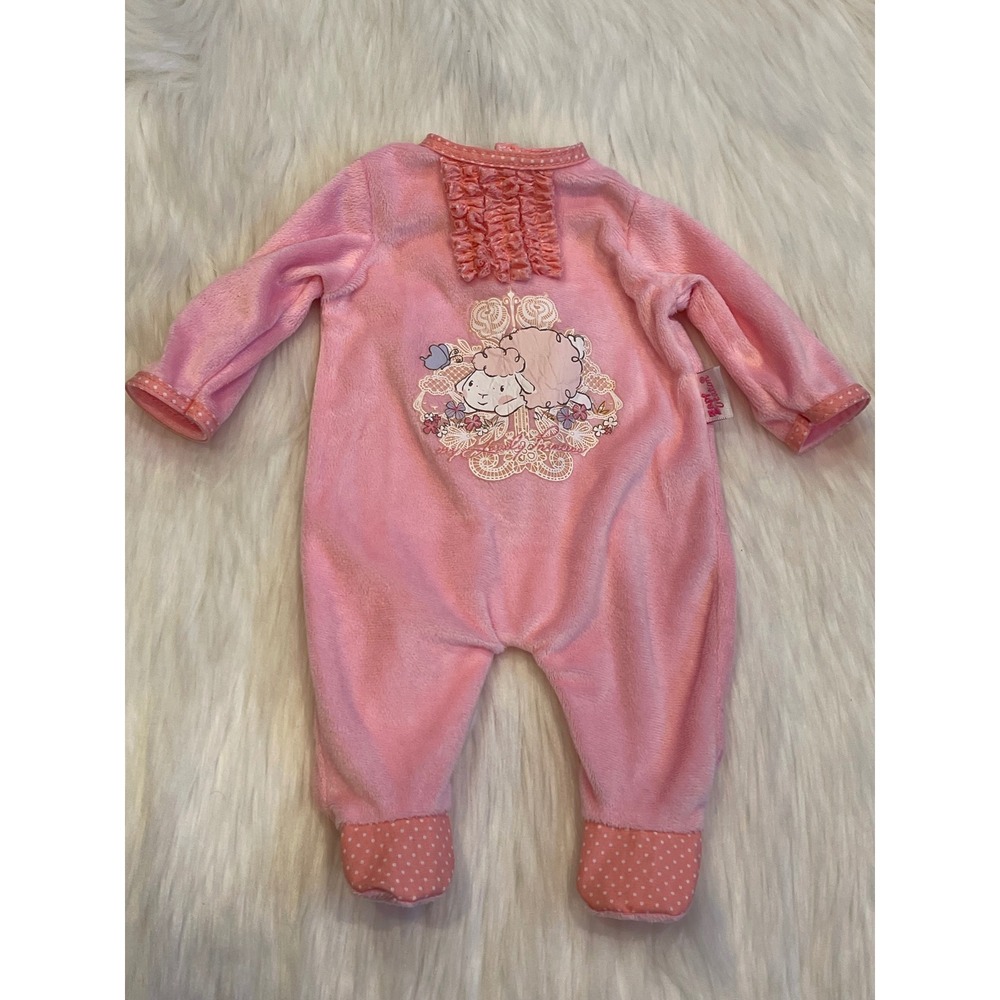ZAPF Creations Baby Annabell Pink Lamb Doll Sleeper Outfit Flowers For Doll Toy